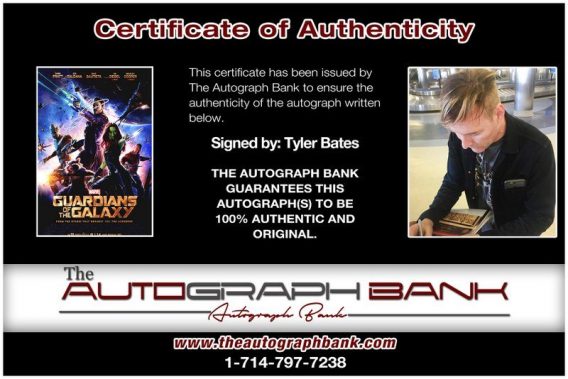 Tyler Bates proof of signing certificate
