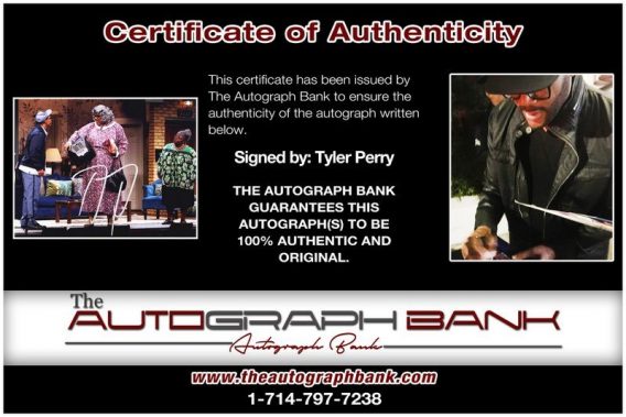 Tyler Perry proof of signing certificate