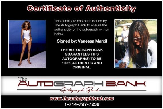 Vanessa Marcil proof of signing certificate