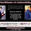 Rapper Vanilla Ice proof of signing certificate