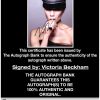 Victoria Beckham proof of signing certificate
