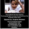Virginia Madsen proof of signing certificate