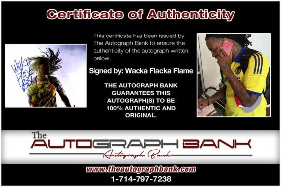 Wacka Flacka proof of signing certificate