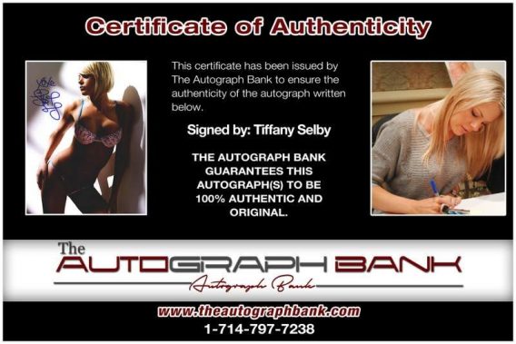 Tiffany Selby proof of signing certificate