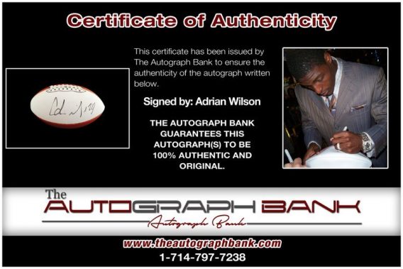 Adrian Wilson proof of signing certificate