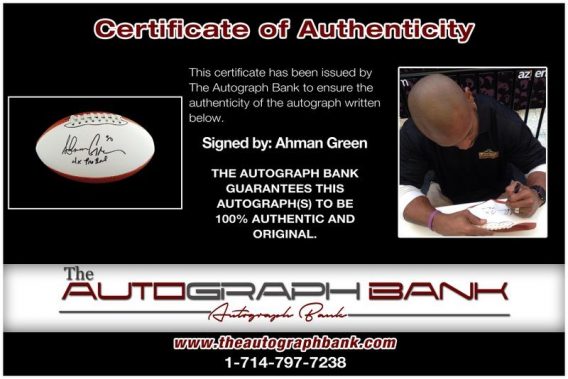 Ahman Green proof of signing certificate