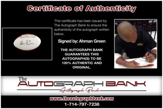 Ahman Green proof of signing certificate
