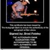 Brad Paisley proof of signing certificate