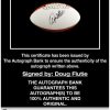 Doug Flutie proof of signing certificate