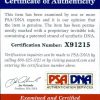 Emma Roberts proof of signing certificate