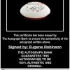Eugene Robinson proof of signing certificate