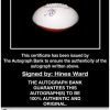 Hines Ward proof of signing certificate