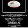 Jake Plumber proof of signing certificate