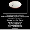 Jim Rome proof of signing certificate