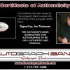 Joe Theismann proof of signing certificate