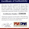 Kelly Pickler certificate of authenticity from the autograph bank