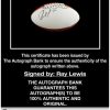 Ray Lewis proof of signing certificate