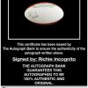 Richie Incognito proof of signing certificate