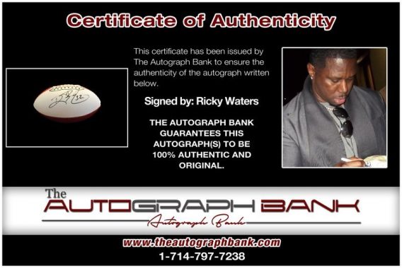 Ricky Waters proof of signing certificate