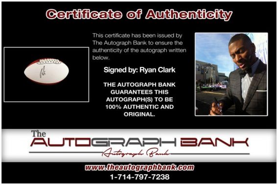 Ryan Clark proof of signing certificate