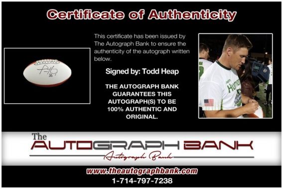Todd Heap proof of signing certificate