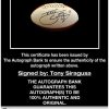 Tony Siragusa proof of signing certificate