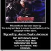 Aaron Taylor-Johnson certificate of authenticity from the autograph bank