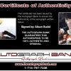 Alison Sudol certificate of authenticity from the autograph bank