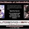 Ang Lee certificate of authenticity from the autograph bank