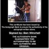 Ben Winchell certificate of authenticity from the autograph bank