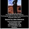 Bob Odenkirk certificate of authenticity from the autograph bank