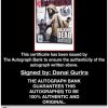 Danai Gurira certificate of authenticity from the autograph bank