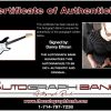 Danny Elfman certificate of authenticity from the autograph bank