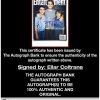 Ellar Coltrane certificate of authenticity from the autograph bank