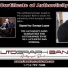 George Lopez certificate of authenticity from the autograph bank