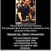 Glenn Howerton certificate of authenticity from the autograph bank