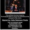 Holly Robinson certificate of authenticity from the autograph bank