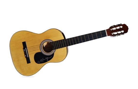Jeff Bridges authentic signed acoustic guitar