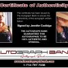 Jennifer Coolidge certificate of authenticity from the autograph bank