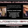 Jennifer Coolidge certificate of authenticity from the autograph bank