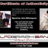 John Witherspoon certificate of authenticity from the autograph bank