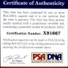 Kristen Wiig certificate of authenticity from the autograph bank
