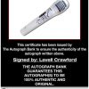 Lavell Crawford certificate of authenticity from the autograph bank