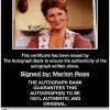 Marion Ross certificate of authenticity from the autograph bank