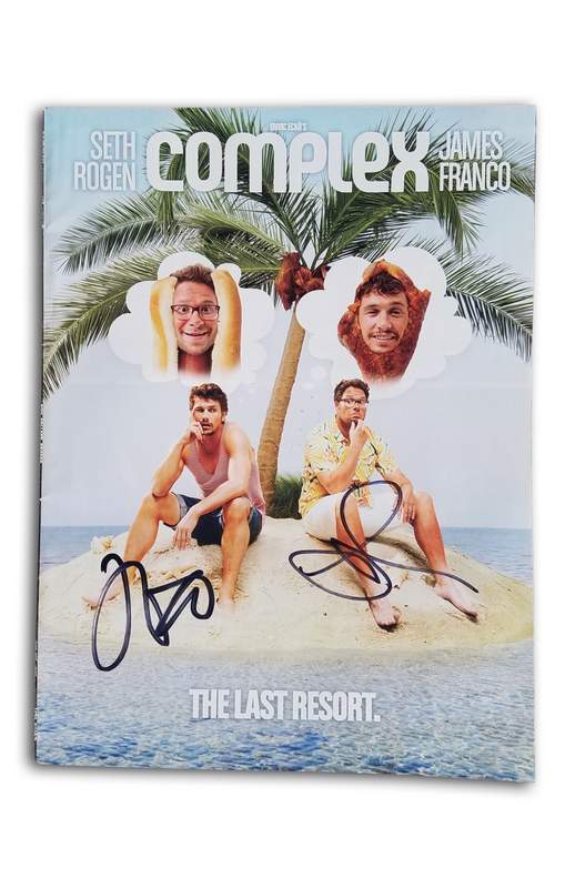 Seth Rogen & James Franco authentic signed magazine