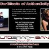 Teresa Palmer certificate of authenticity from the autograph bank