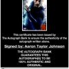 Aaron Taylor-Johnson certificate of authenticity from the autograph bank