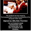 Billy Bob Thornton certificate of authenticity from the autograph bank