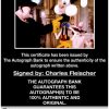 Charles Fleischer certificate of authenticity from the autograph bank