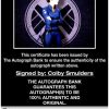 Cobie Smulders certificate of authenticity from the autograph bank